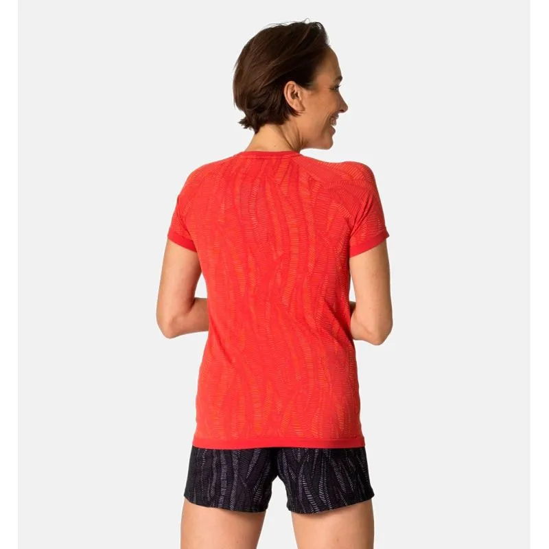 CAMISETA RUNNING ODLO ZEROWEIGHT CERAMICOOL (NEGRO  TINTE ESPACIAL)