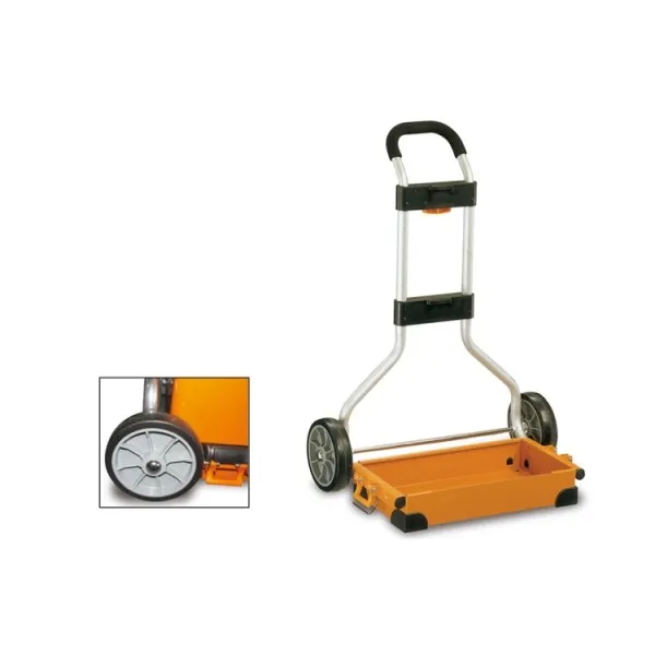 CARRO PORTAOBJETOS CON MANGO TELESCóPICO DE ALUMINIO