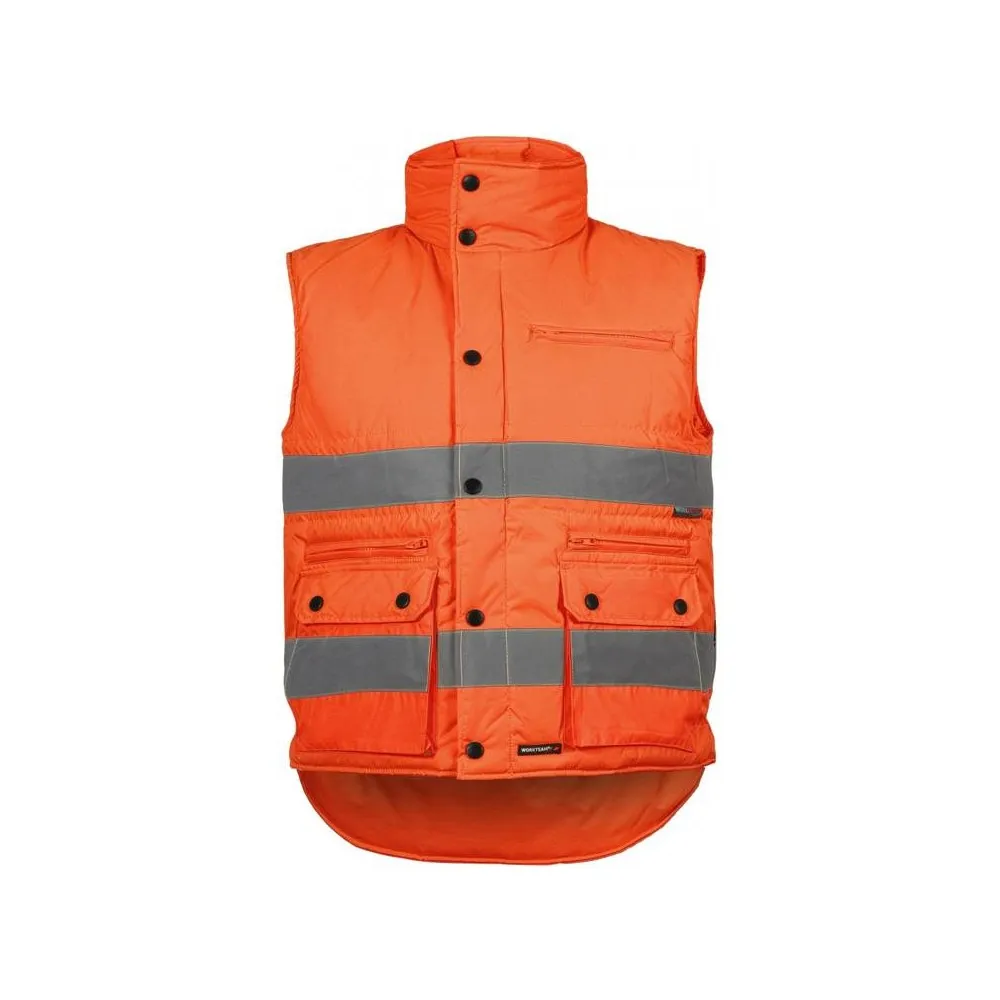 Chaleco acolchado multibolsillos alta visibilidad