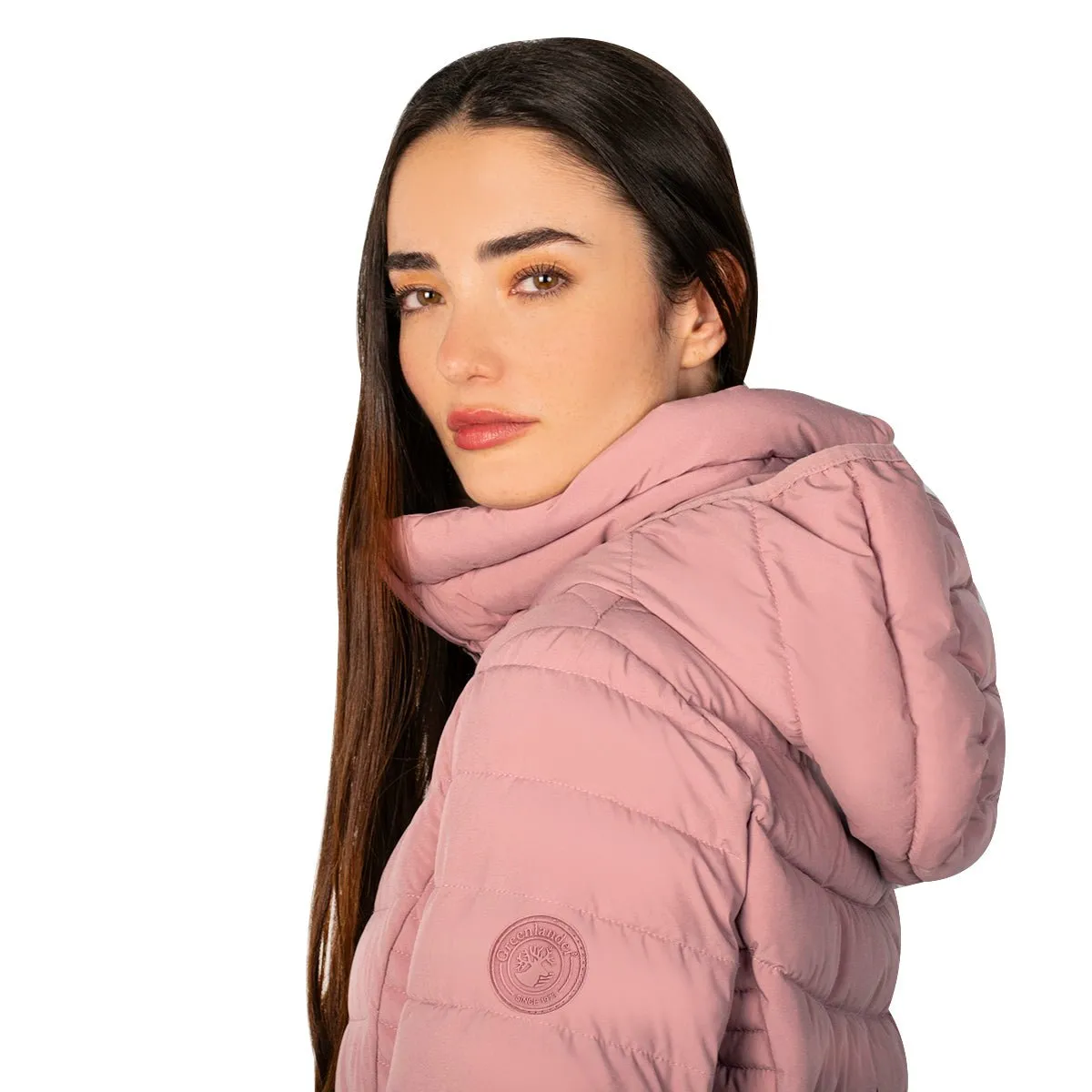 Chamarra Larga Capitonada Greenlander Mujer