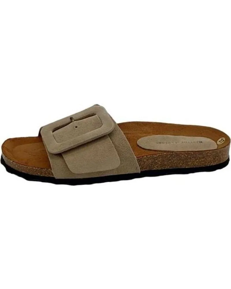 Chanclas de Mujer BUITTOS OF COLORS SANDALIA PIEL BIO BT520027 TAUPE