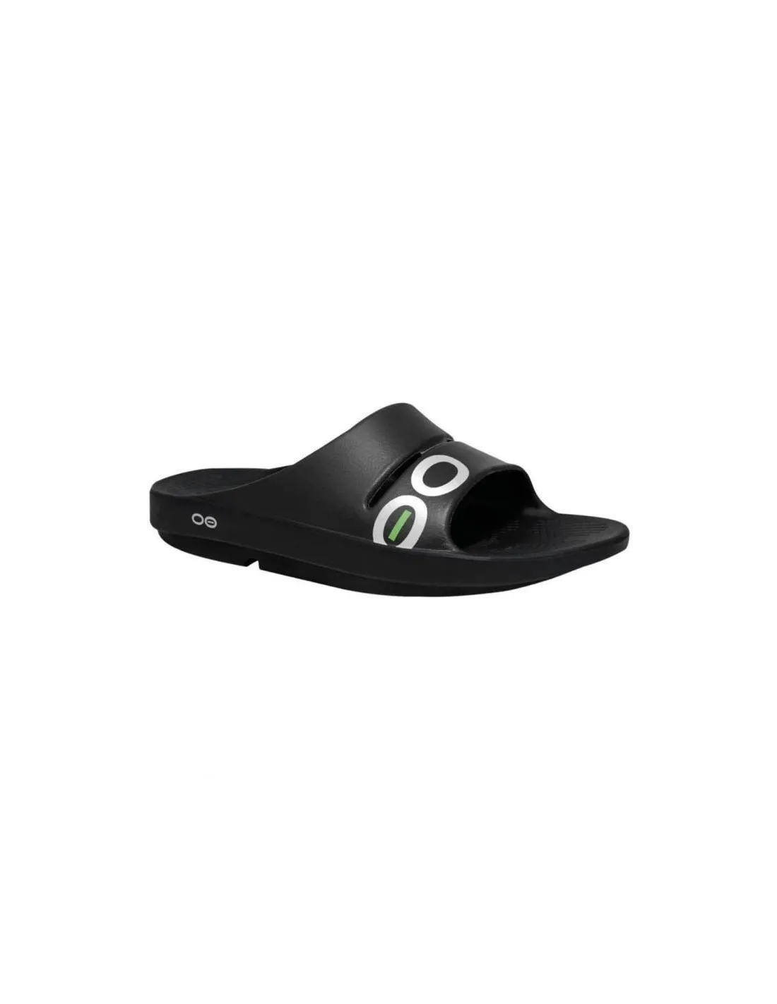 Chanclas De Recuperación Oofos Ooahh Sport Unisex Negro/Blanco