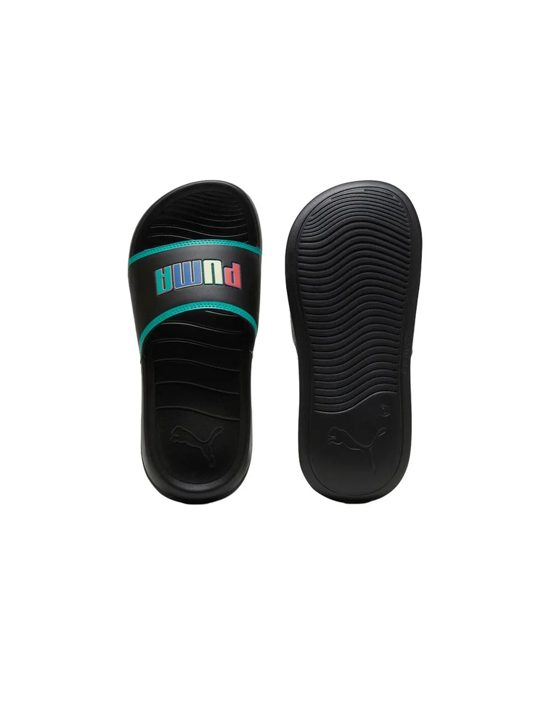 Chanclas Puma Popcat 20 Ready Infantil Negro