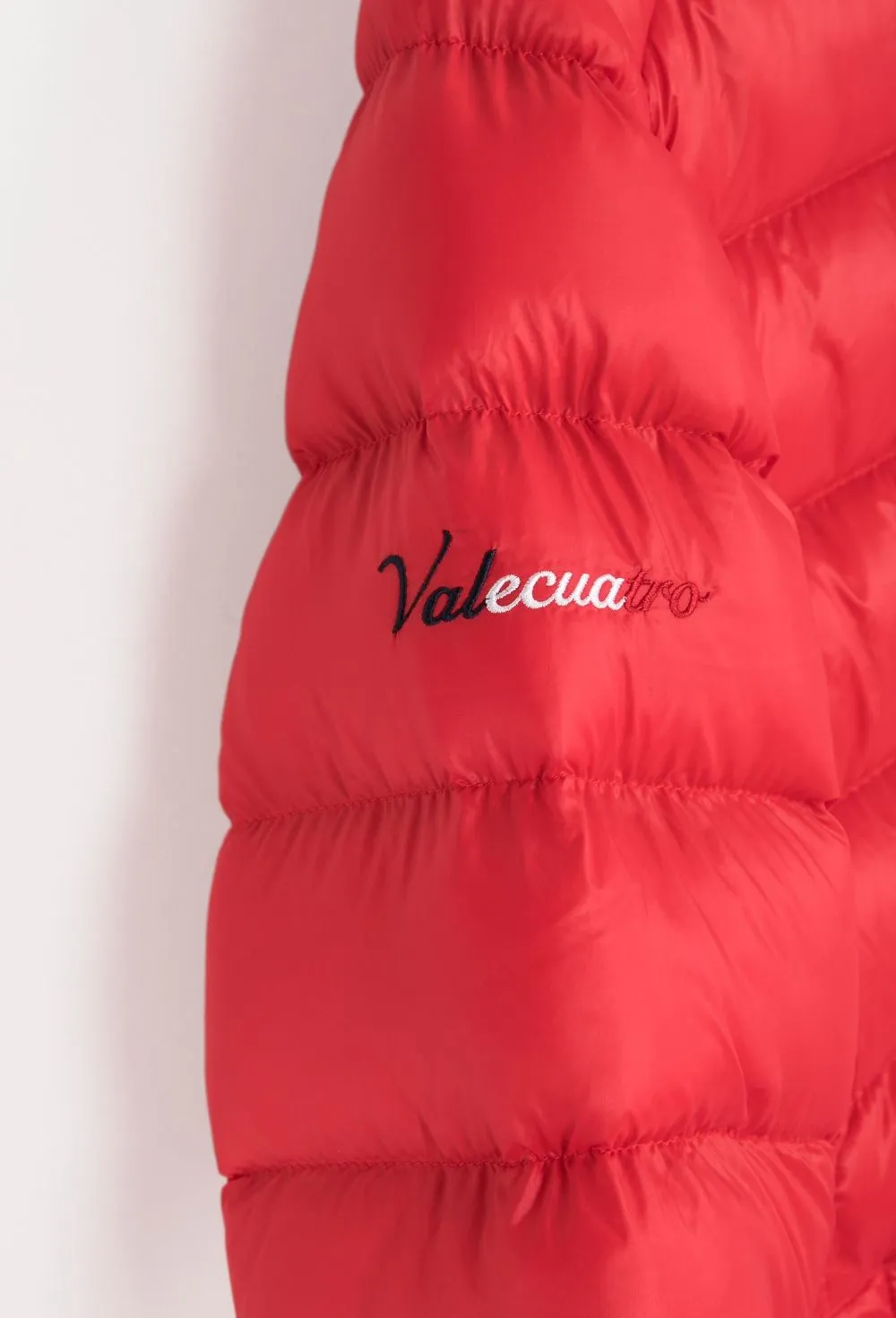 Chaqueta acolchada clásica color rojo