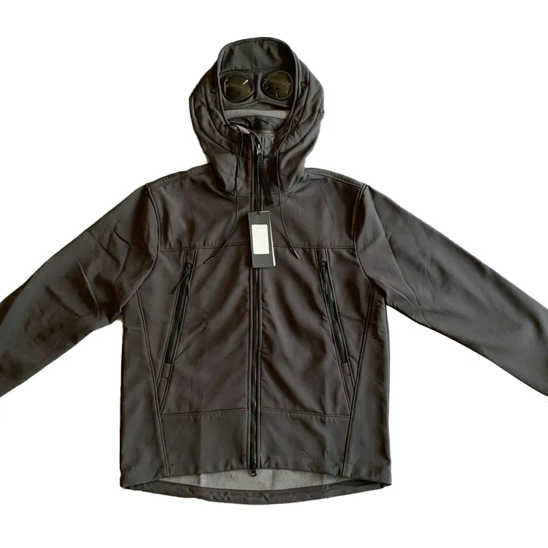 Chaqueta con capucha para senderismo de alta calidad, chaquetas cortavientos cálidas de talla grande para hombre
