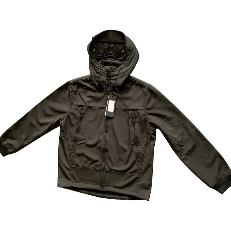 Chaqueta con capucha para senderismo de alta calidad, chaquetas cortavientos cálidas de talla grande para hombre