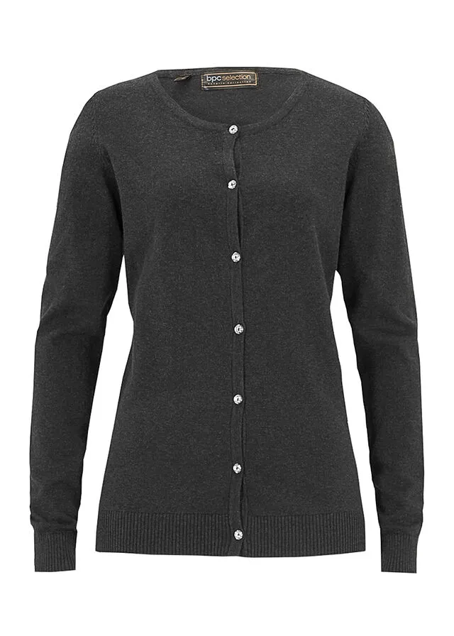 Chaqueta de punto Antracita jaspeado