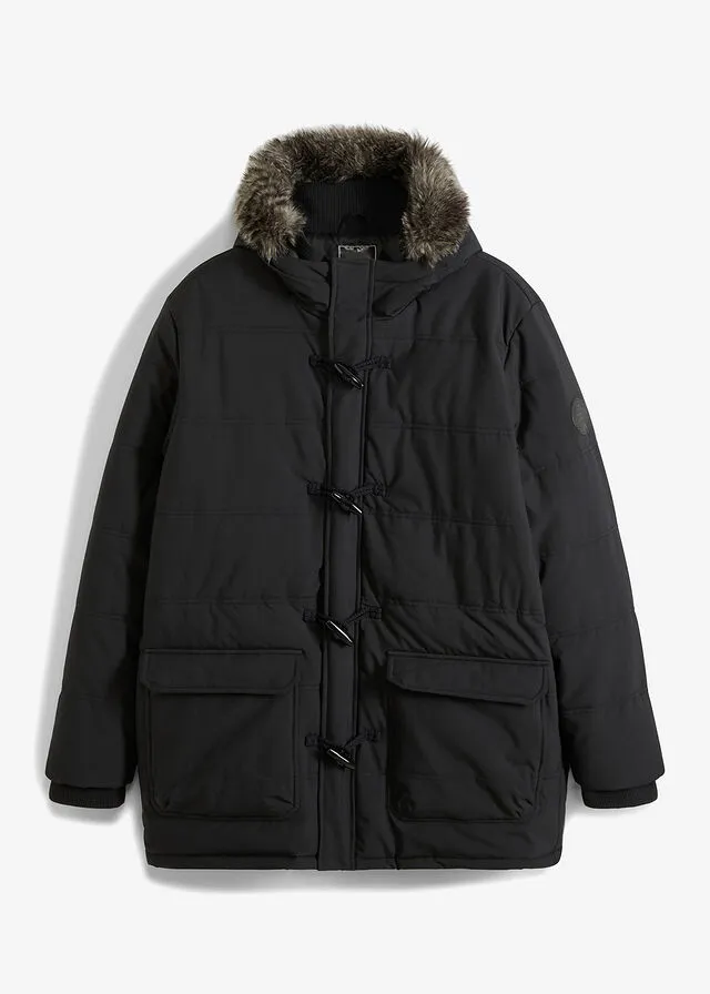 Chaqueta funcional con guateado Negro
