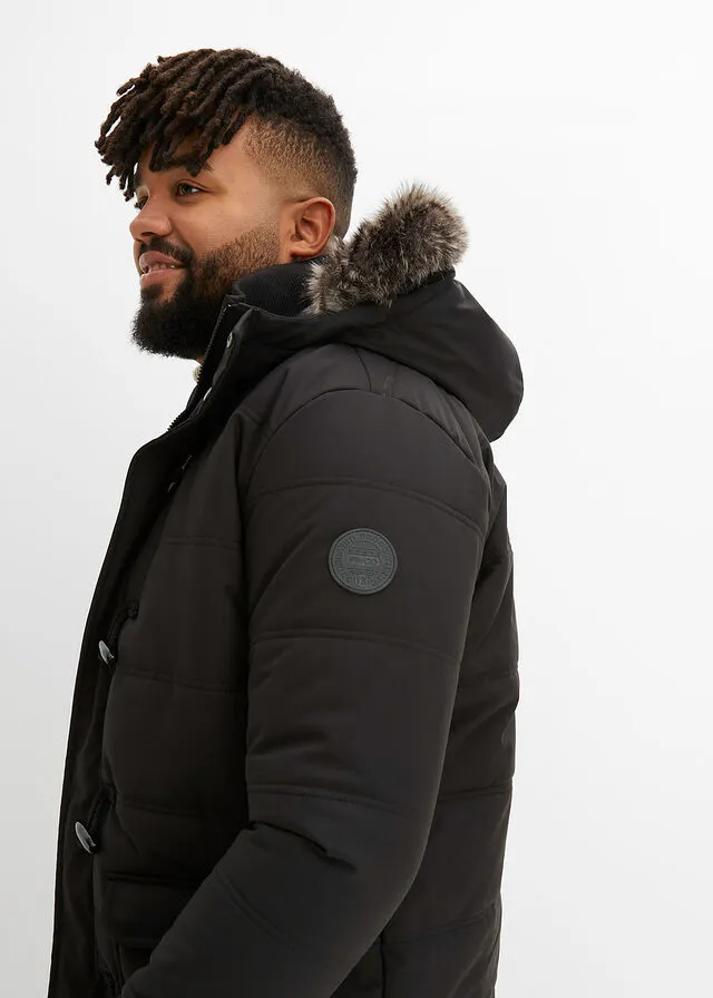 Chaqueta funcional con guateado Negro