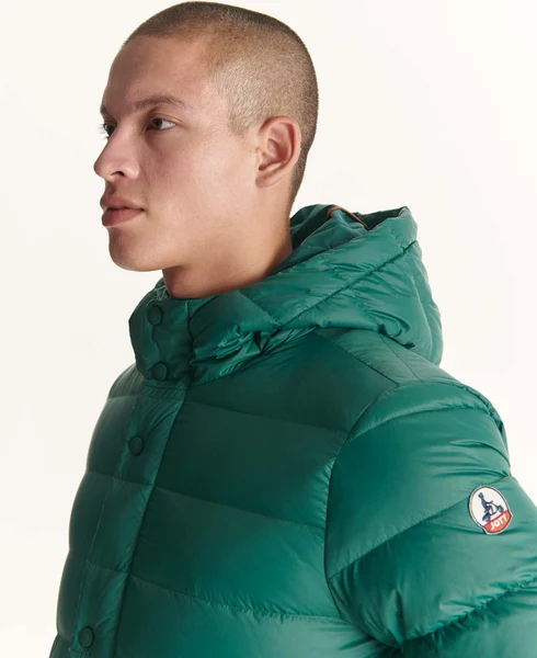 Chaqueta Jott JORGE de plumas pato Hombre con capucha SS23MDOW10 – 249 DARK GREEN Justoverthetop VERDE