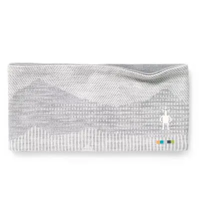 Cinta para la cabeza Smartwool Merino 250 Pattern Reversible (Light Gray Mountain Scape)