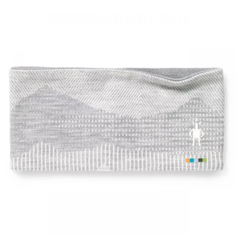 Cinta para la cabeza Smartwool Merino 250 Pattern Reversible (Light Gray Mountain Scape)