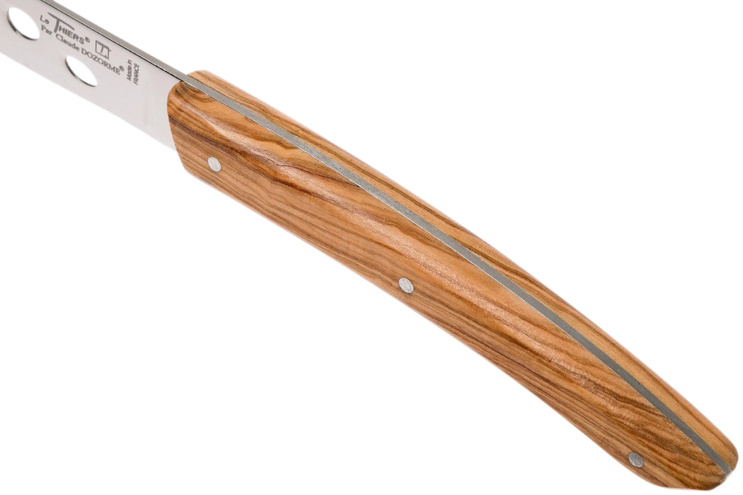 Claude Dozorme set de cuchillos para quesos curados, madera de olivo