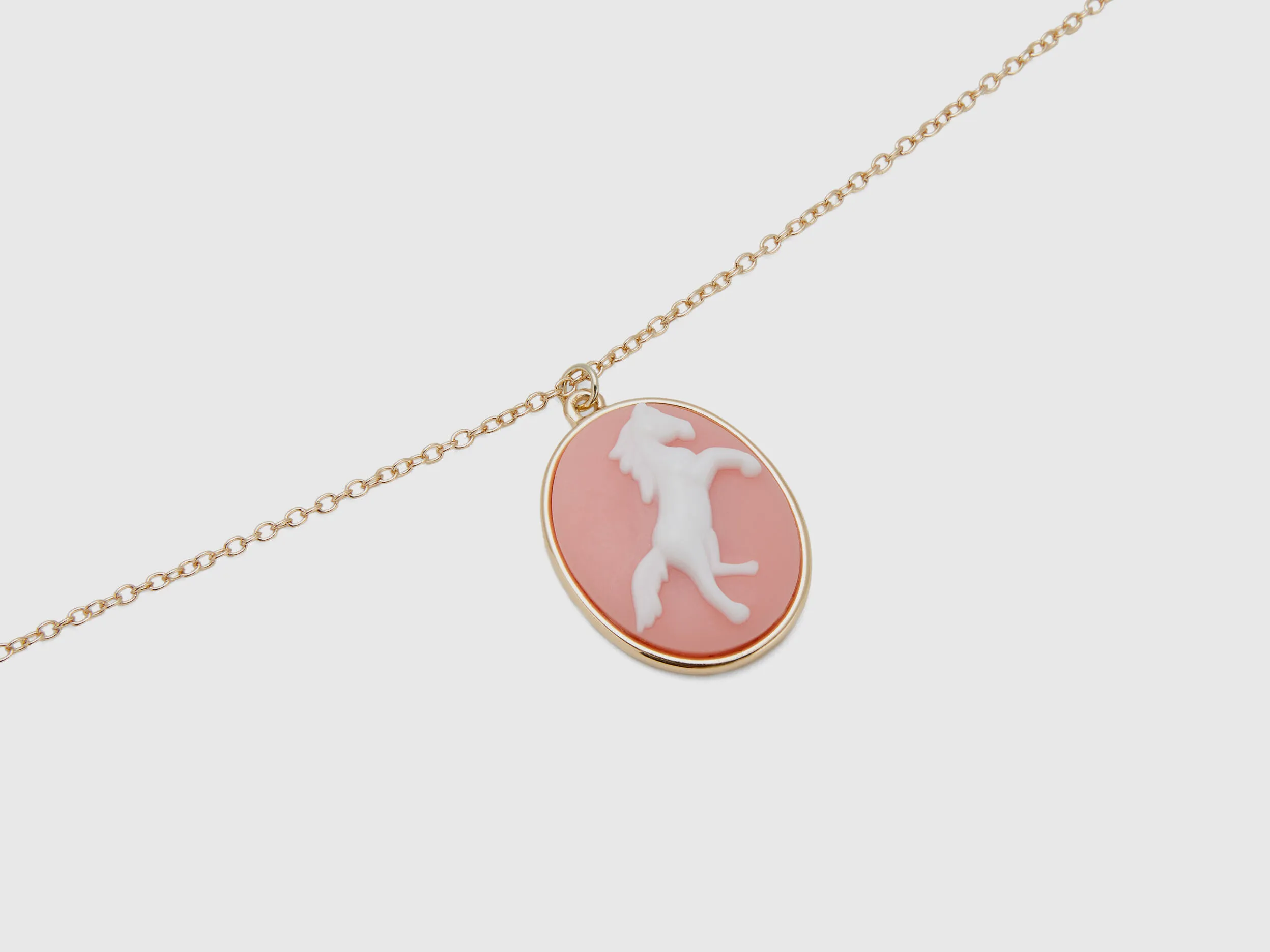 Collar con camafeo rosa de caballo