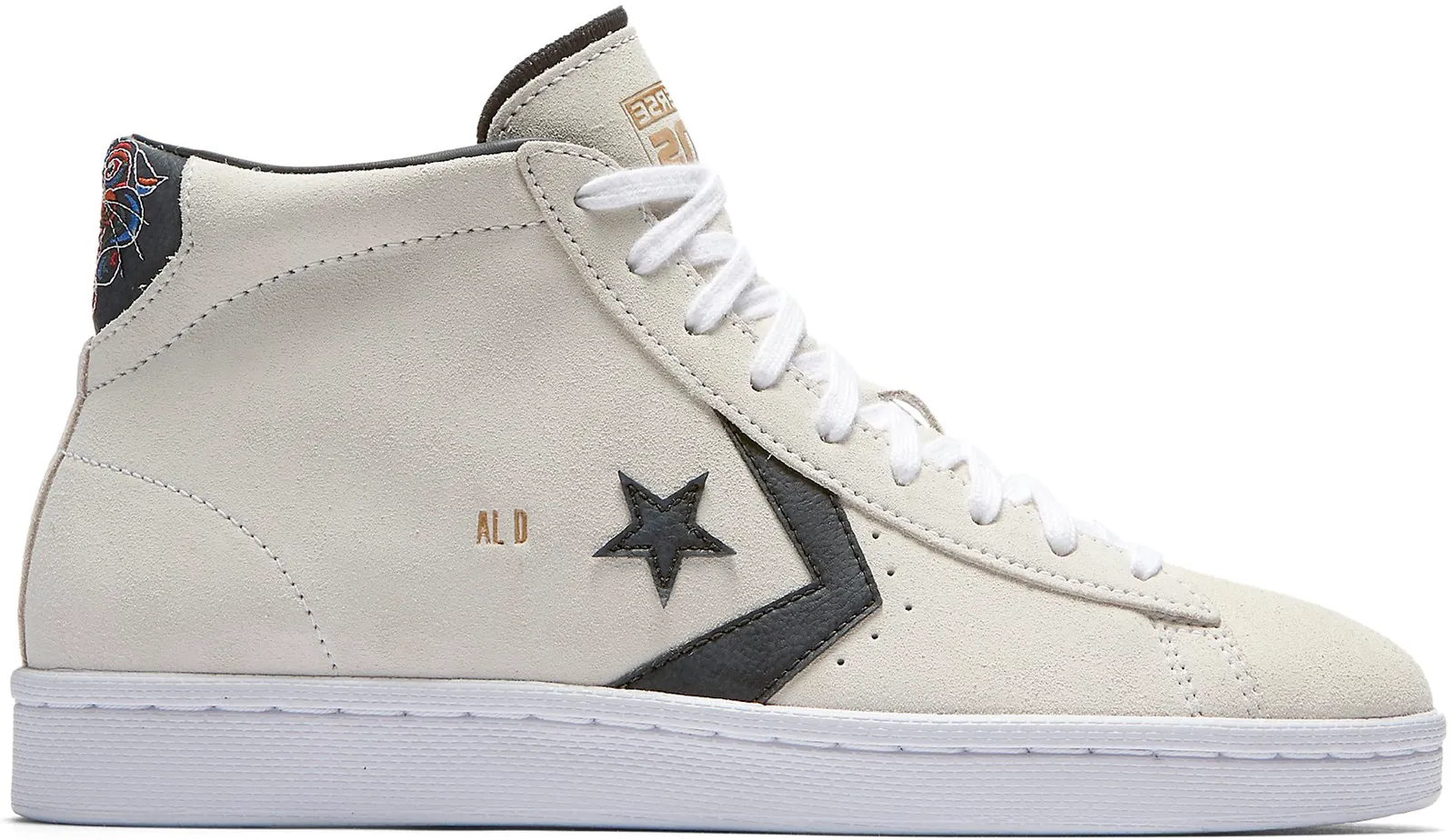 Converse Pro Leather Hi Al Davis White Suede