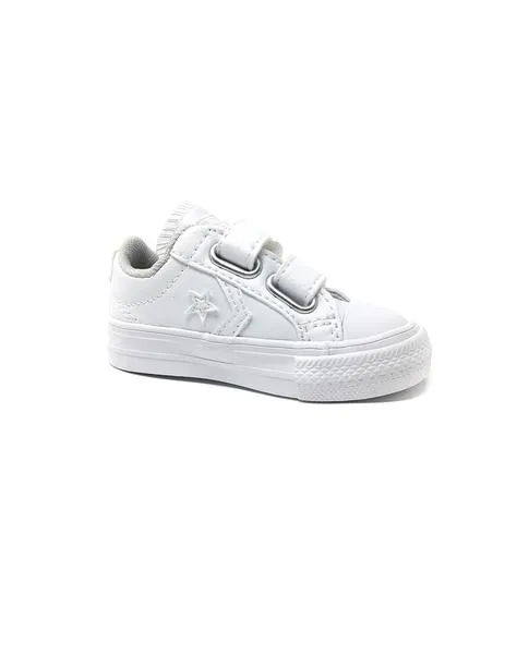 converse velcro napa blanco