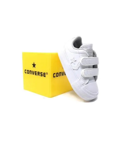 converse velcro napa blanco