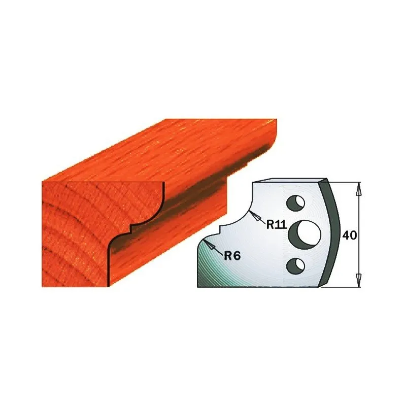 Cuchillas con contracuchillas para madera 690.112