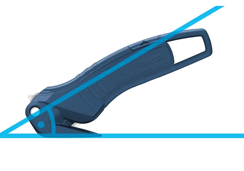 Cúter de seguridad MARTOR SECUMAX 320, metal detectable (MDP), acero inoxidable