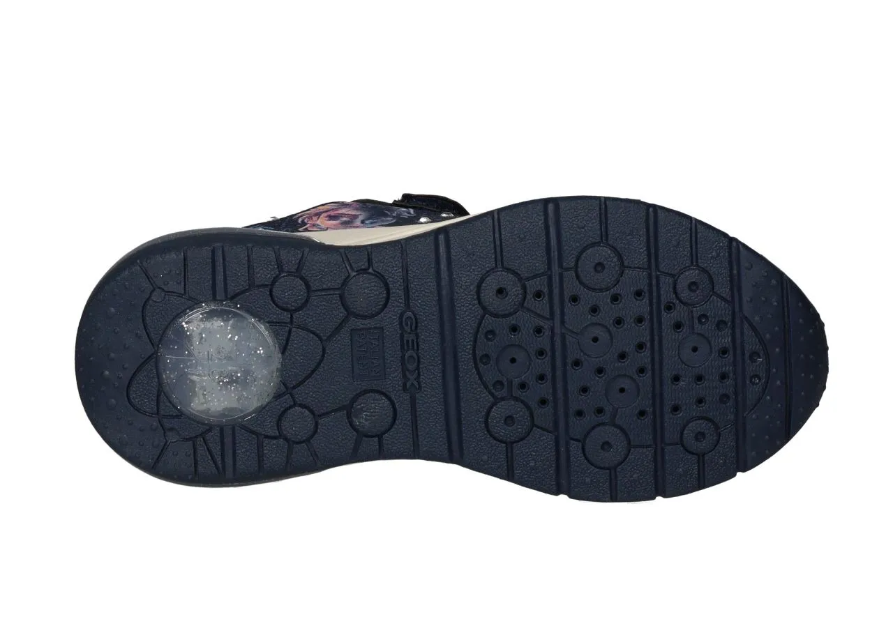 Deportivo Velcro/cordon Azul Frozen Luces