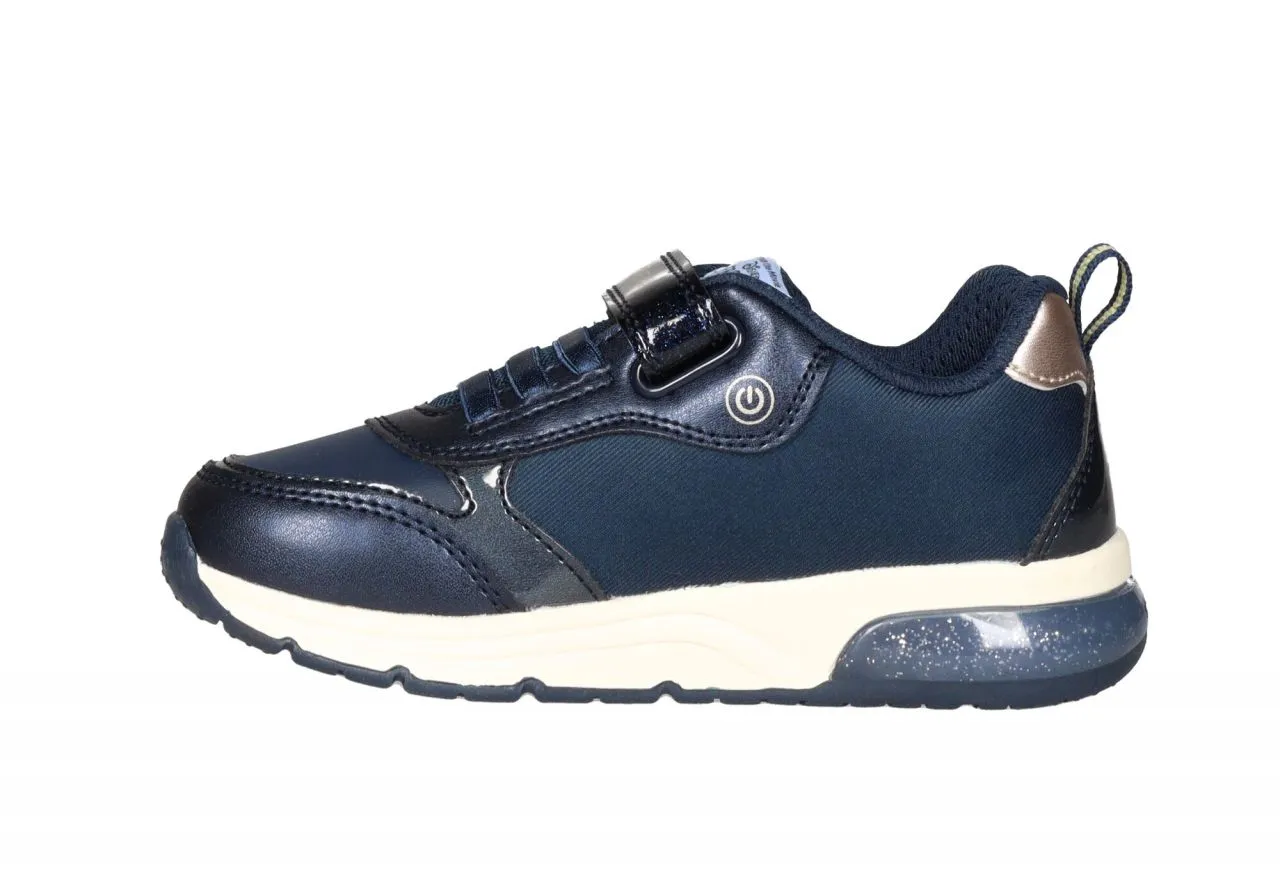 Deportivo Velcro/cordon Azul Frozen Luces