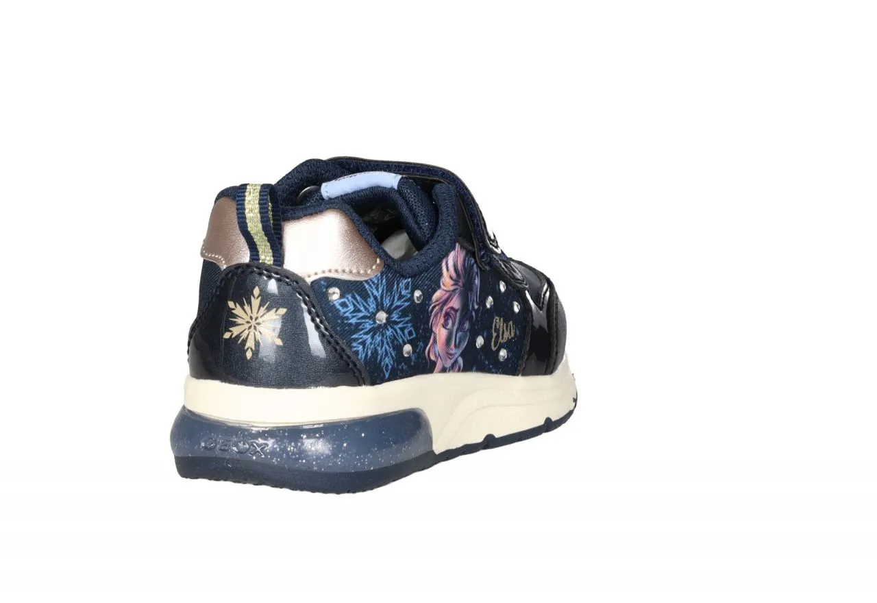 Deportivo Velcro/cordon Azul Frozen Luces