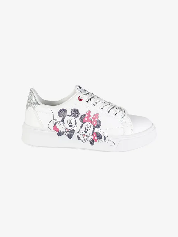 Disney Zapatillas con cordones de mujer Minnie y Mickey Mouse