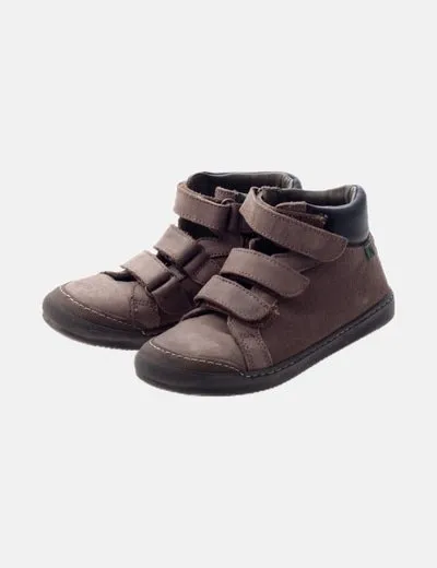 El Naturalista Botín marrón velcro