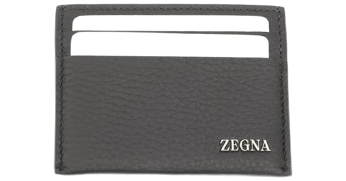 Ermenegildo Zegna ZEGNA Bolsos pequeños, carteras y estuches Cuero Negro 