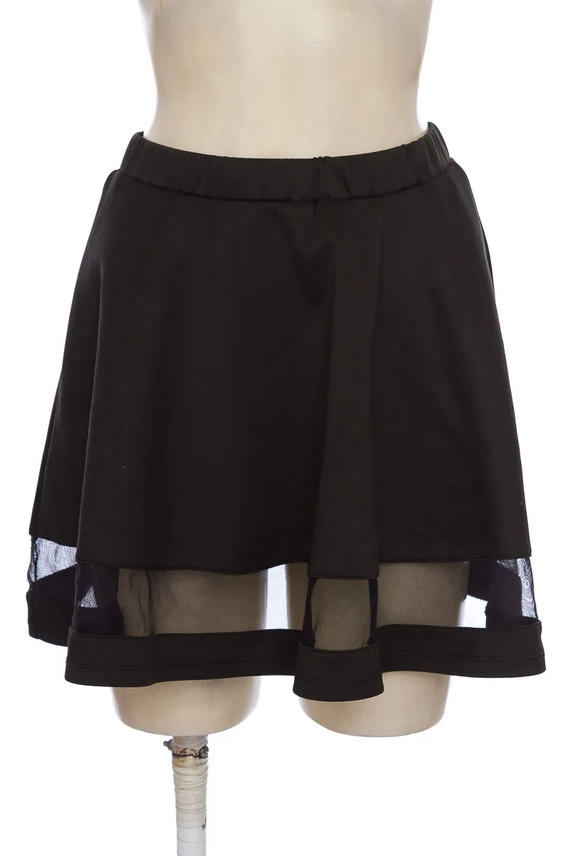 FALDA COLOR NEGRO  SHEIN