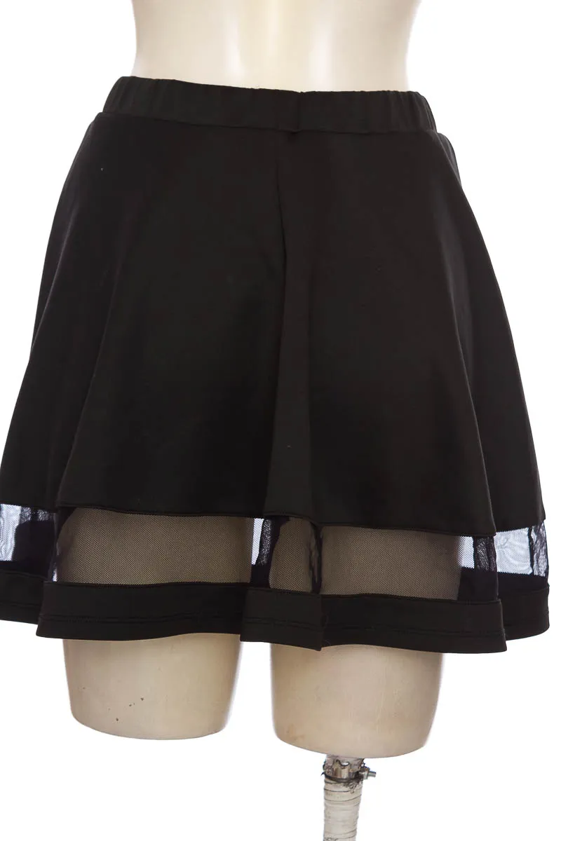 FALDA COLOR NEGRO  SHEIN