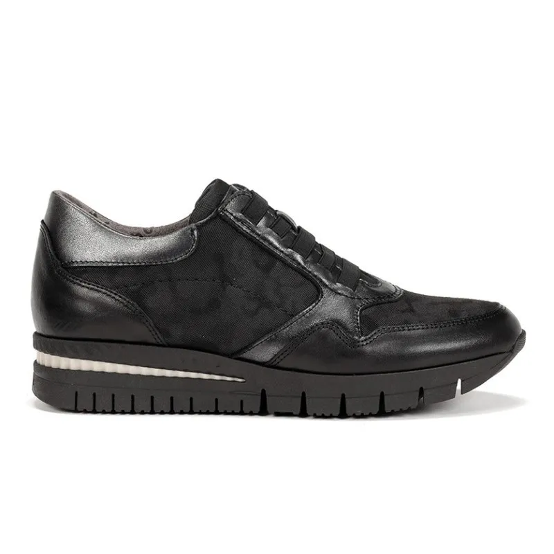 FLUCHOS Meryl F1623 Negro Deportiva elásticos mujer