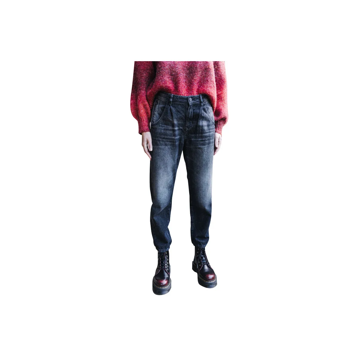 Freeman Jeans Natasha Denim Flaggy F0915 Noir