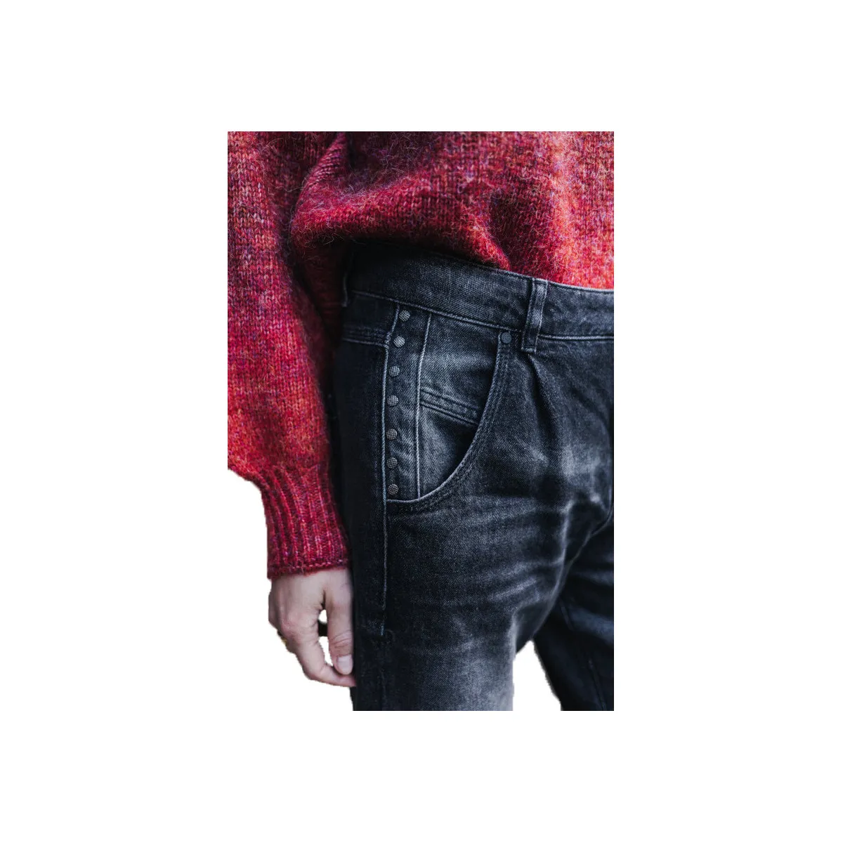Freeman Jeans Natasha Denim Flaggy F0915 Noir
