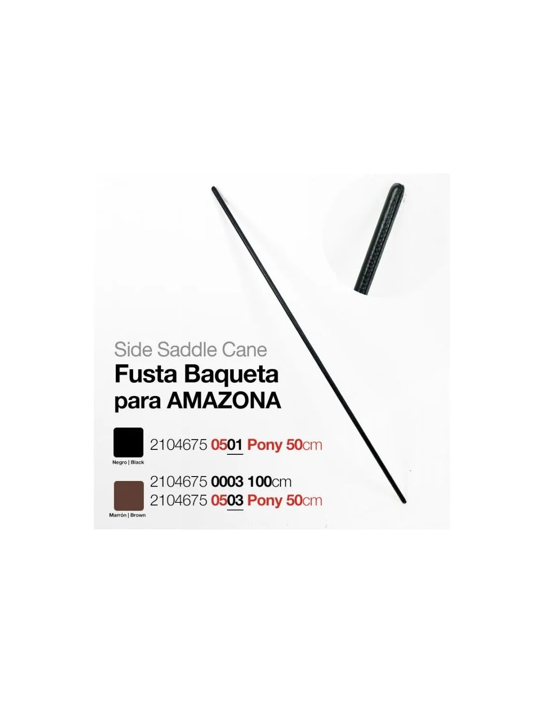 Fusta Baqueta para Amazona Pony 0.50 m