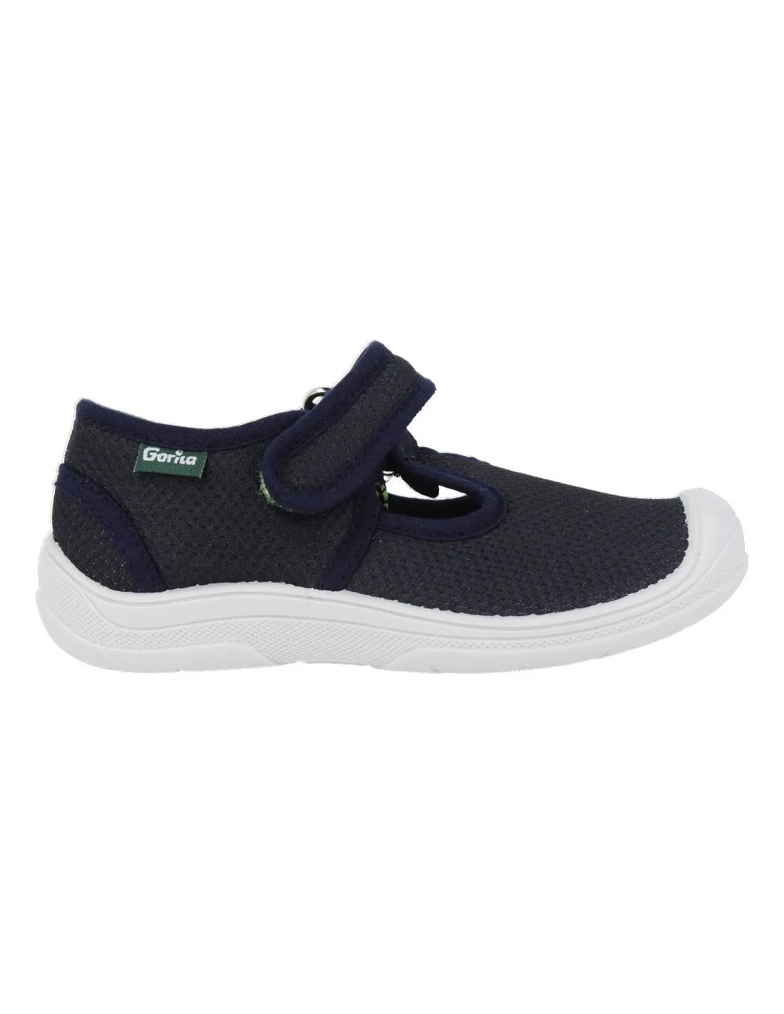 GORILA  ZAPATO PEPITO VELCRO REJILLA MARINO