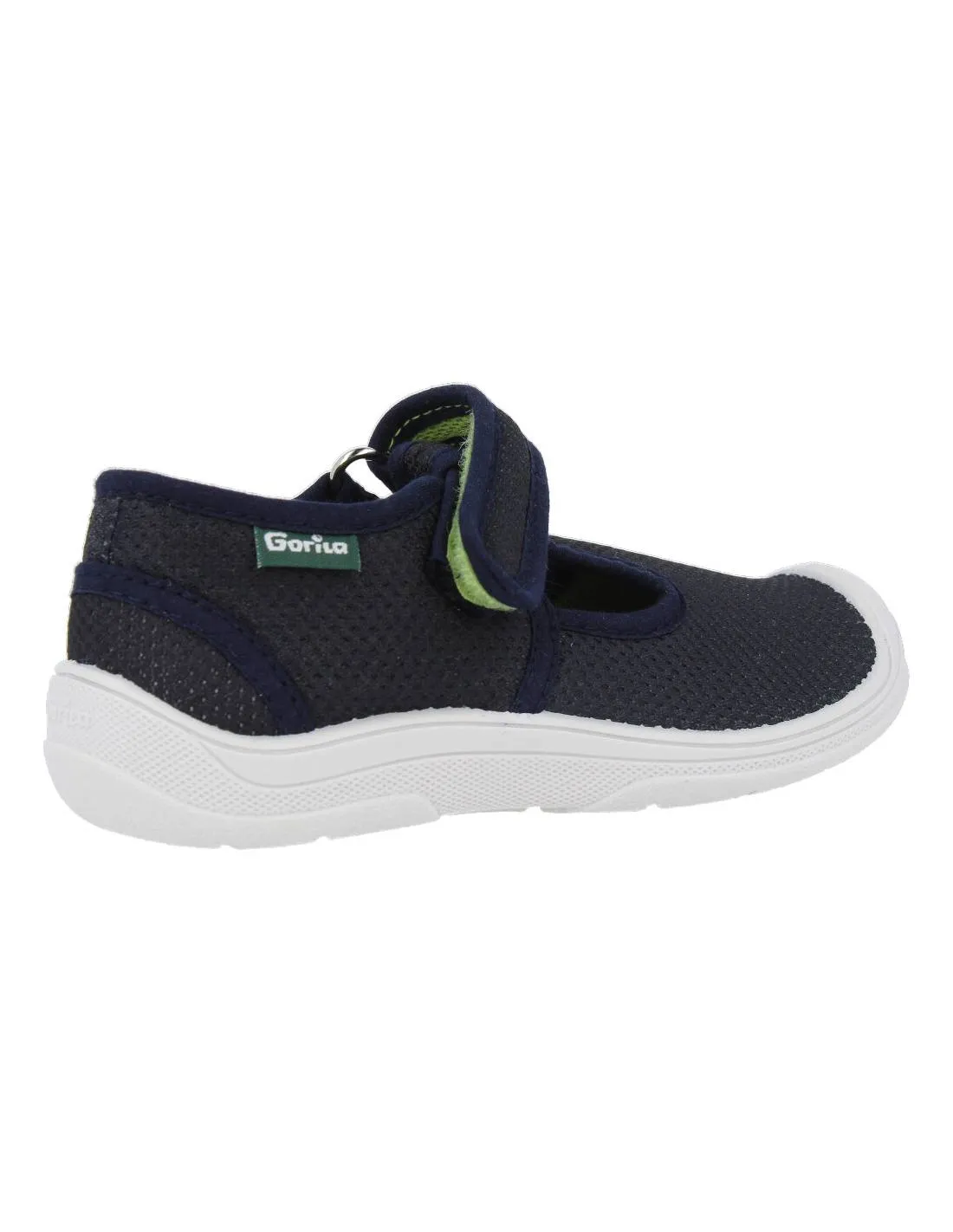 GORILA  ZAPATO PEPITO VELCRO REJILLA MARINO