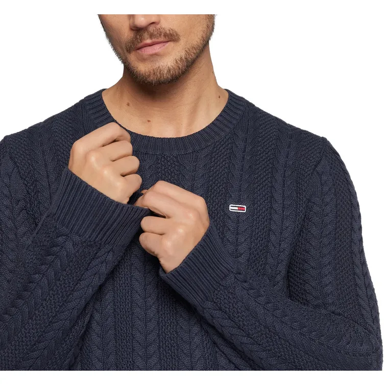 JERSEY DE PUNTO TRENZADO HOMBRE TOMMY JEANS