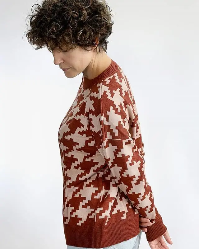 Jersey pata de gallo 100% lana merino