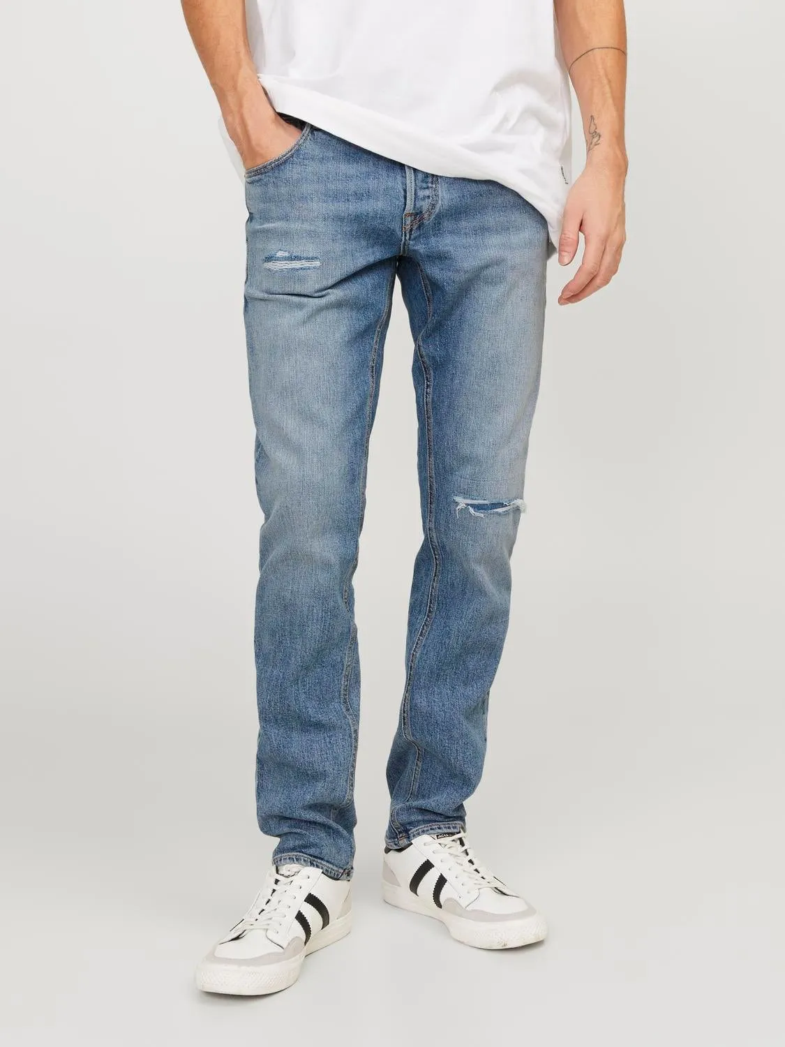 JJIGLENN JJCOLE AM 171 SN Vaqueros de corte slim | Azul intermedio | Jack & Jones®