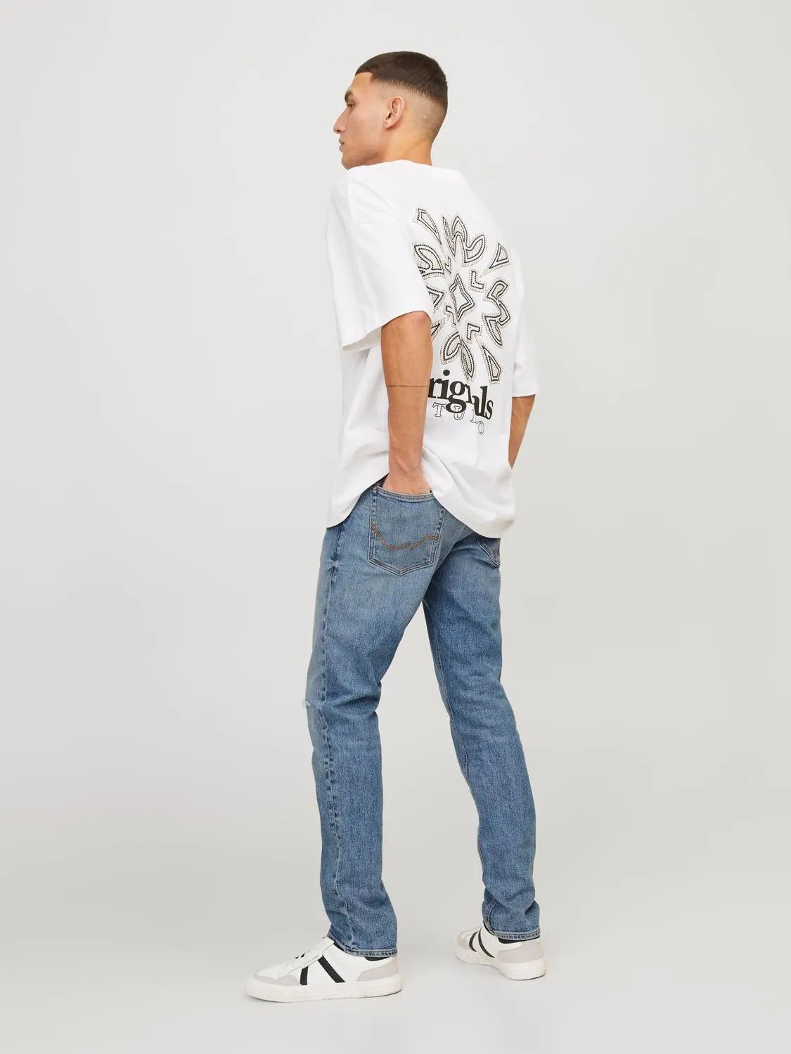 JJIGLENN JJCOLE AM 171 SN Vaqueros de corte slim | Azul intermedio | Jack & Jones®