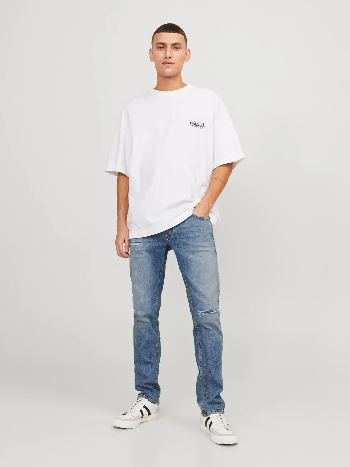 JJIGLENN JJCOLE AM 171 SN Vaqueros de corte slim | Azul intermedio | Jack & Jones®