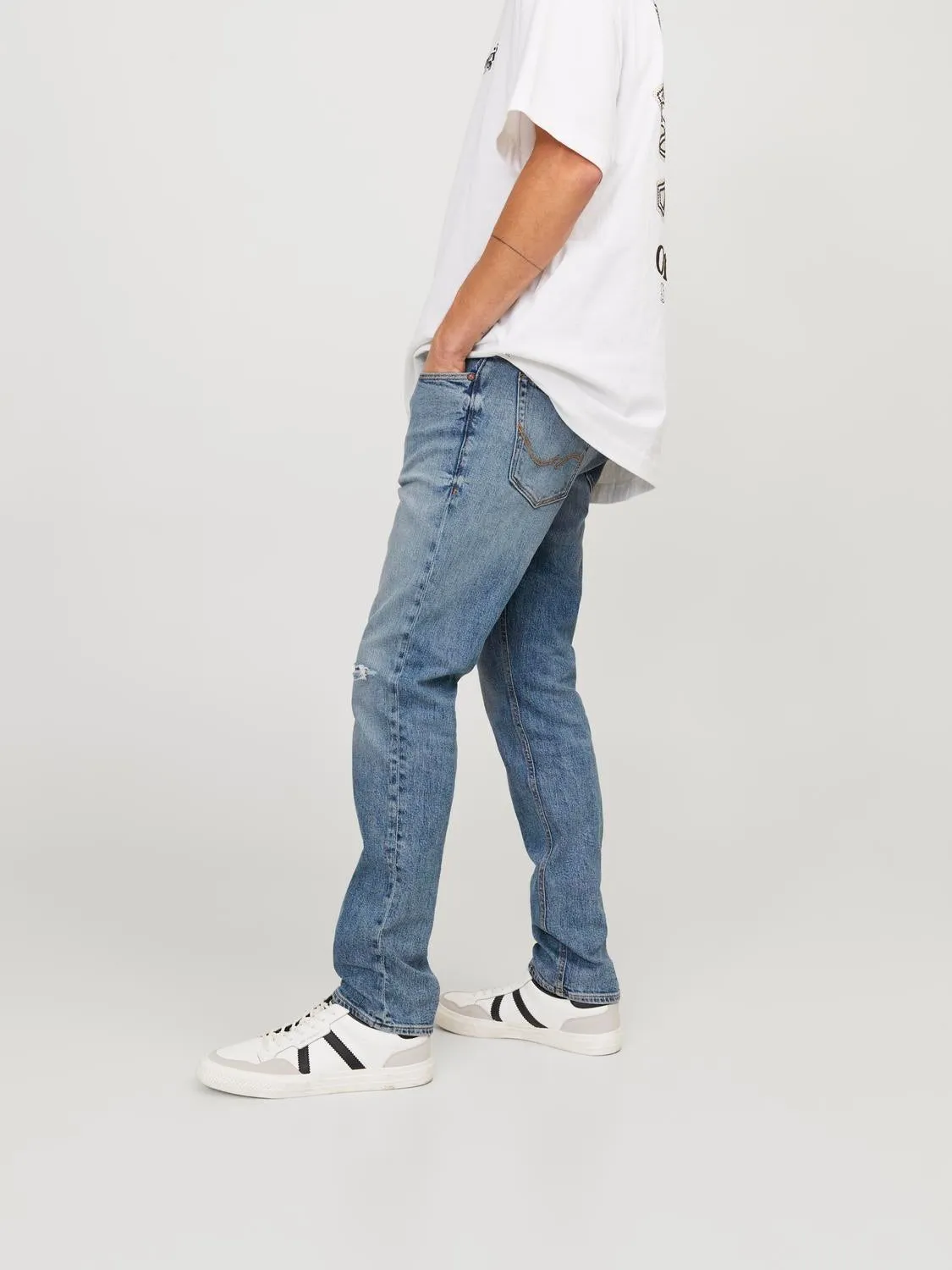 JJIGLENN JJCOLE AM 171 SN Vaqueros de corte slim | Azul intermedio | Jack & Jones®