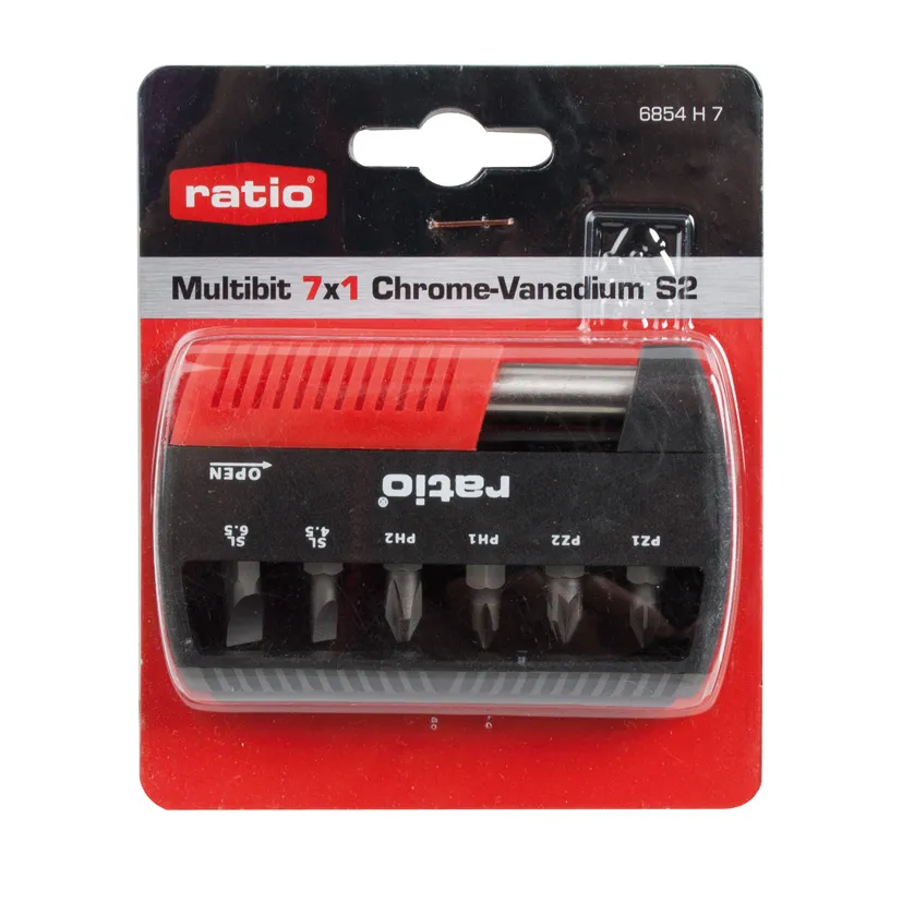 Juego puntas atornillado Multibit 7x1 RATIO