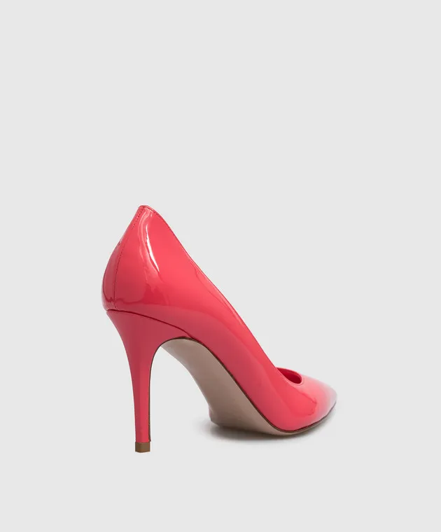 Le Silla Eva red lacquered leather boats