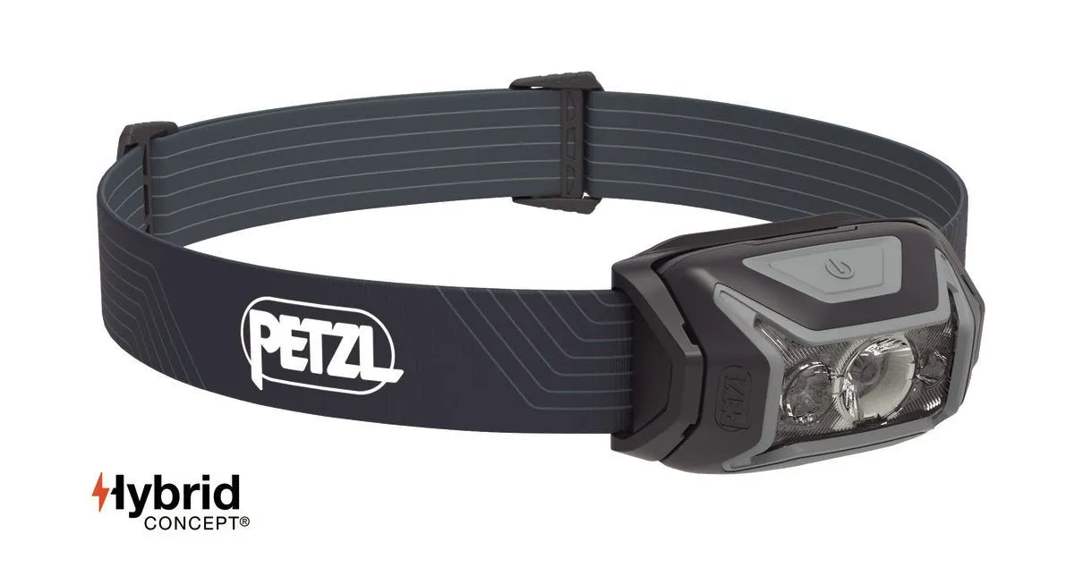 Linterna Frontal Outdoor Petzl Actik Gris 