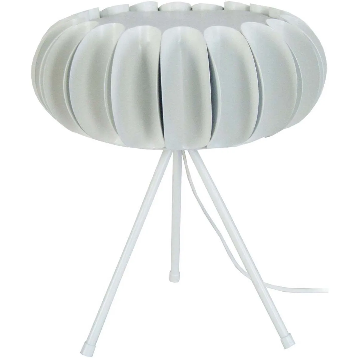 Lámpara de Mesa redondo metal blanco