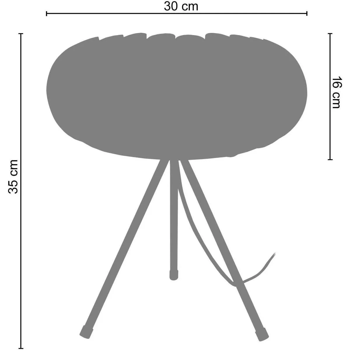 Lámpara de Mesa redondo metal blanco