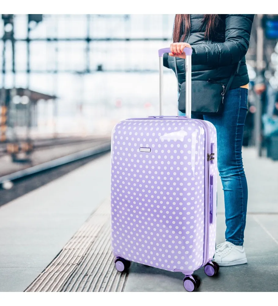 MALETA DE VIAJE RíGIDA 702460 LILA 67X45X24CM