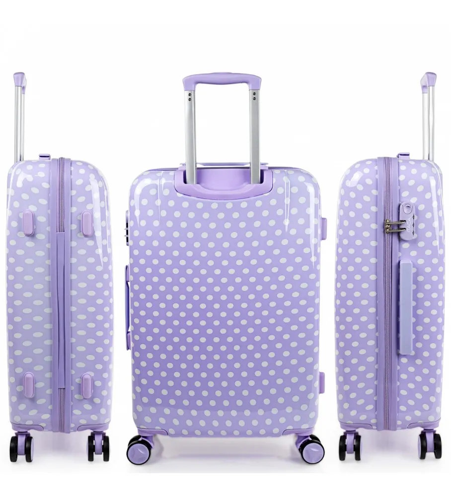 MALETA DE VIAJE RíGIDA 702460 LILA 67X45X24CM